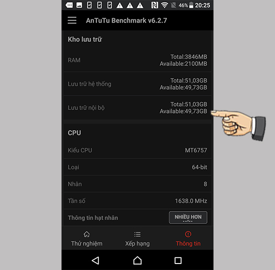 Thông tin cấu hình
